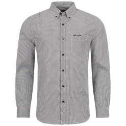 BEN SHERMAN Gingham Herren Langarm Hemd 0072917-290