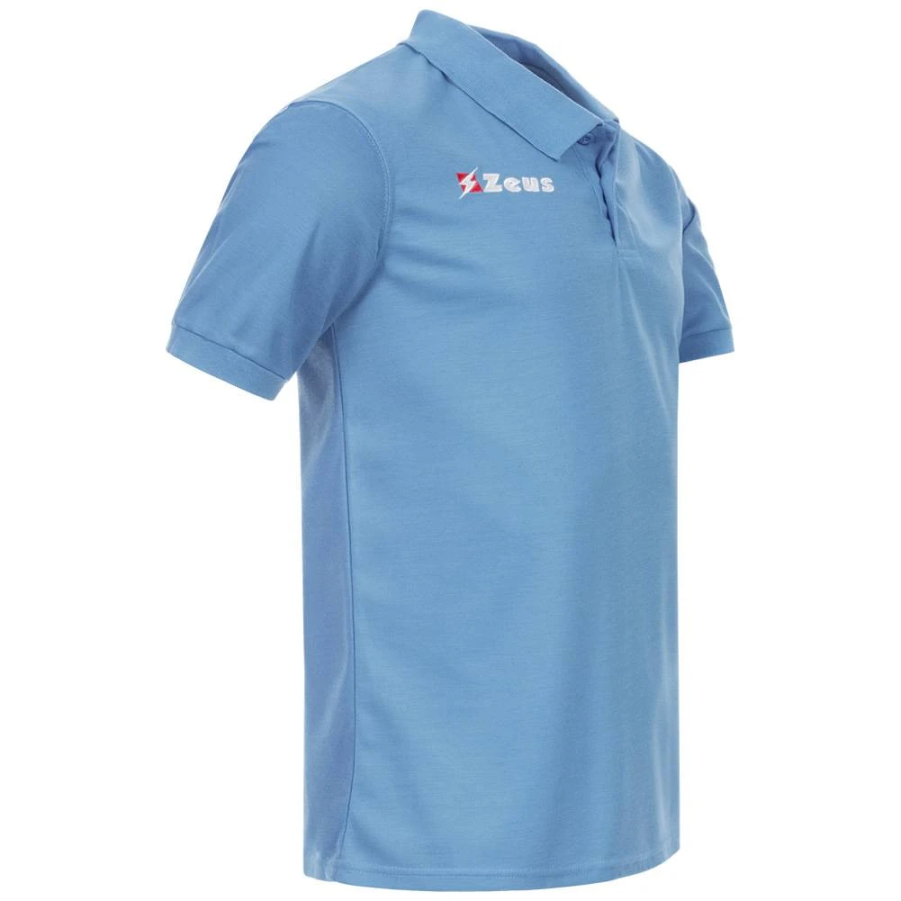 Zeus Basic Herren Poloshirt Blau 4 Zeus Basic Herren Poloshirt Blau – Bild 2