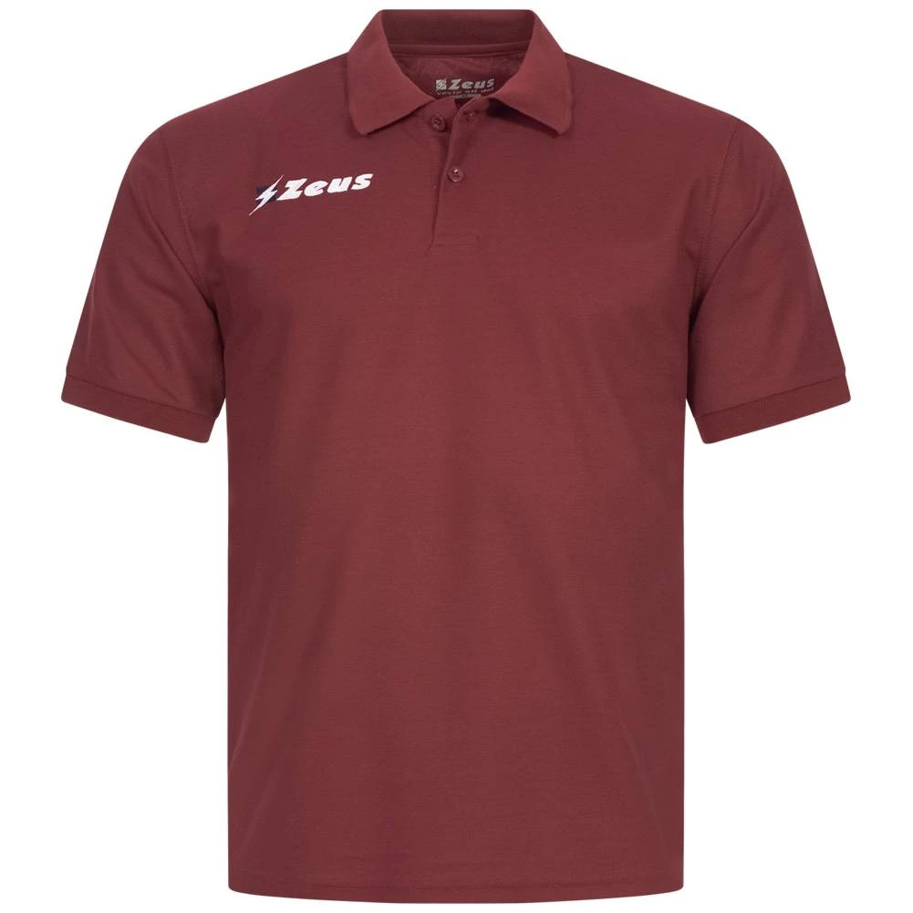 Zeus Basic Herren Poloshirt Dunkelrot 3 Zeus Basic Herren Poloshirt Dunkelrot