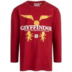 Harry Potter Gryffindor Kinder Langarmshirt Rot 1000003369