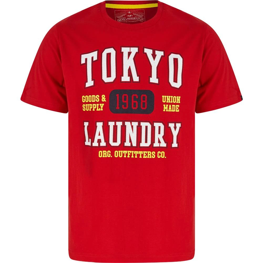 Tokyo Laundry Oakdale Herren T-Shirt 1C18116 Barados Cherry 3 Tokyo Laundry Oakdale Herren T-Shirt 1C18116 Barados Cherry