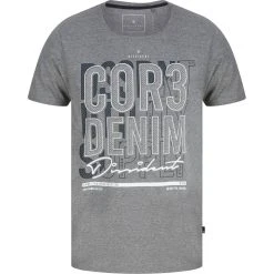DNM Dissident Factory Herren T-Shirt 1C18144 Mid Grey Marl