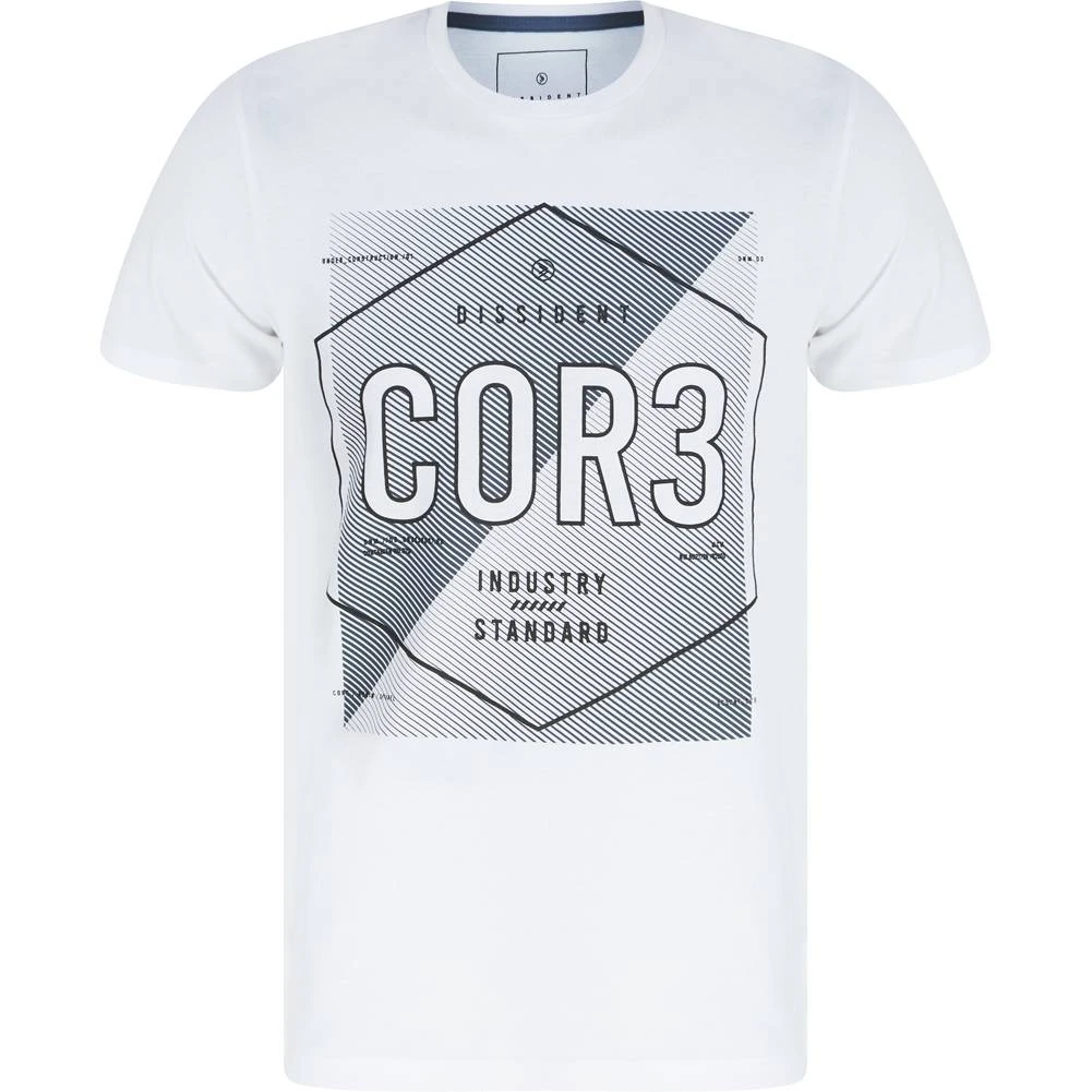 DNM Dissident Valdez Herren T-Shirt 1C18148 Optic White 3 DNM Dissident Valdez Herren T-Shirt 1C18148 Optic White