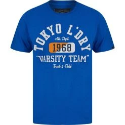 Tokyo Laundry Varsity Teams Herren T-Shirt 1C18206 Jet Blue
