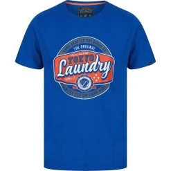 Tokyo Laundry Optics Herren T-Shirt 1C18209 Sea Surf Blue