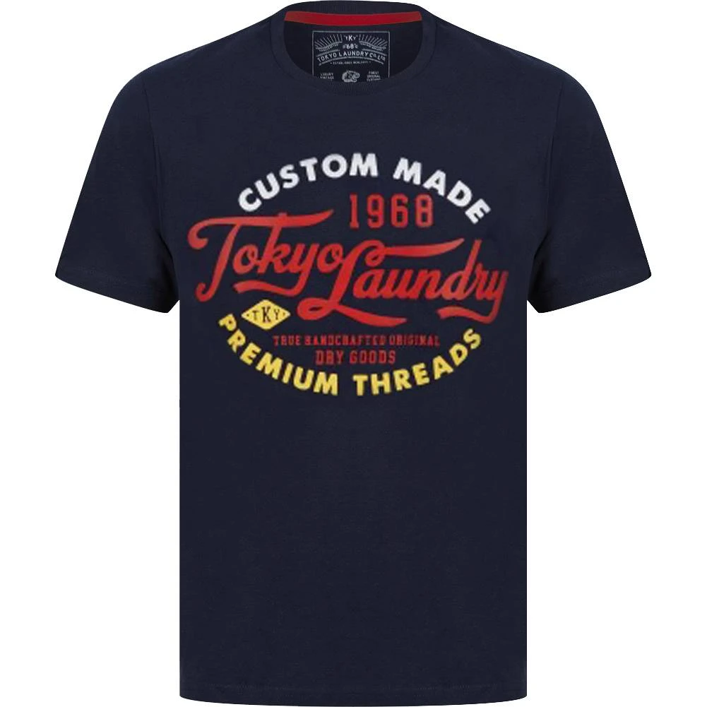 Tokyo Laundry Bluesy Herren T-Shirt 1C18211 Sky Captain Navy 3 Tokyo Laundry Bluesy Herren T-Shirt 1C18211 Sky Captain Navy