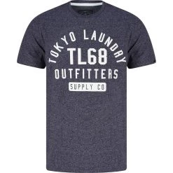 Tokyo Laundry Masking Herren T-Shirt 1C18215 Navy Grindle