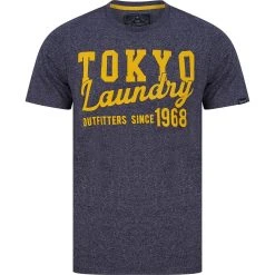Tokyo Laundry Underline Herren T-Shirt 1C18216 Navy Grindle