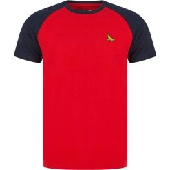 Kensington Stutfield Herren Baseball T-Shirt 1C18439 Chinese Red