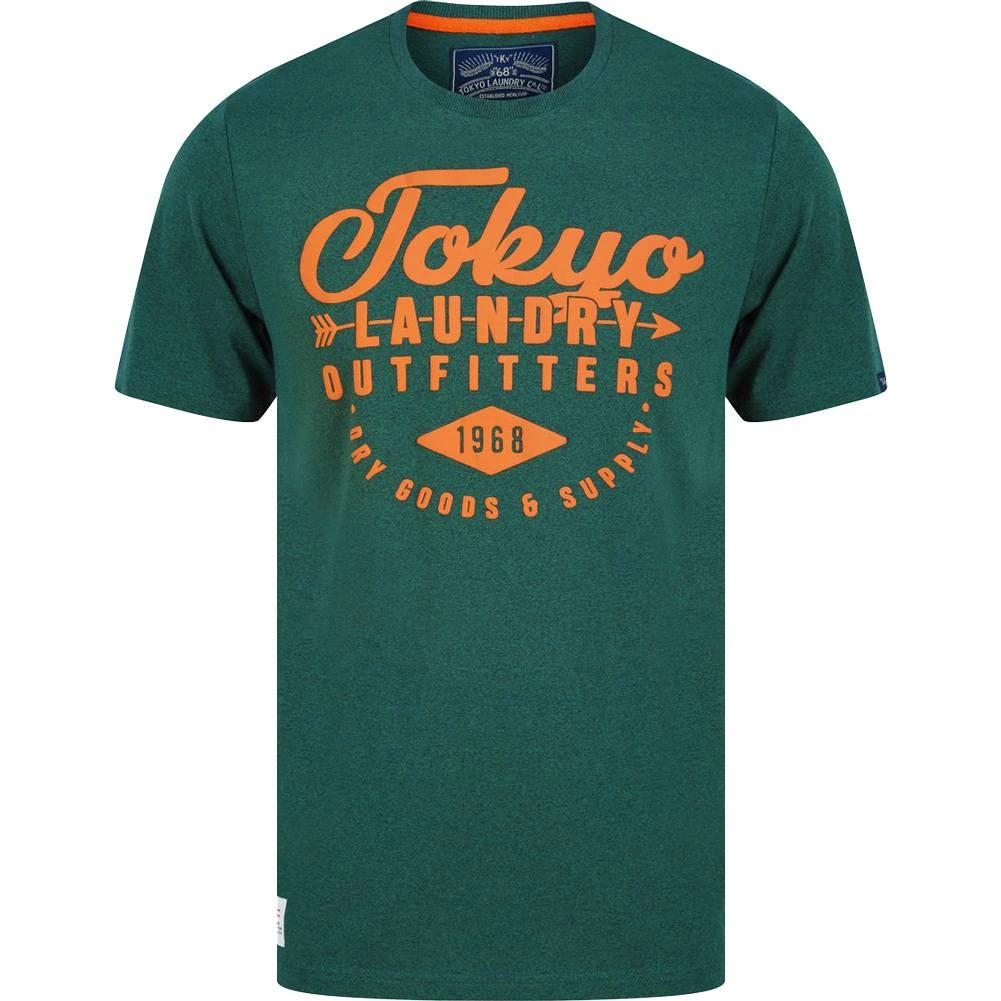 Tokyo Laundry Robins Herren T-Shirt 1C18487 Green Grindle 3 Tokyo Laundry Robins Herren T-Shirt 1C18487 Green Grindle