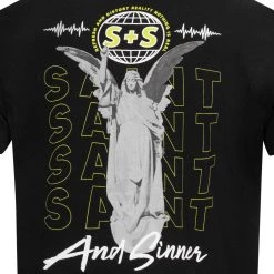 Saint & Sinner Statue Herren T-Shirt 1C18750 Jet Black -JELEX Geschäft 1C18750 Jet Black 4 1280x1280