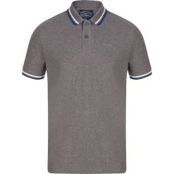 Tokyo Laundry Thornwood Herren Polo-Shirt 1X15426R1 Dark Gull Grey