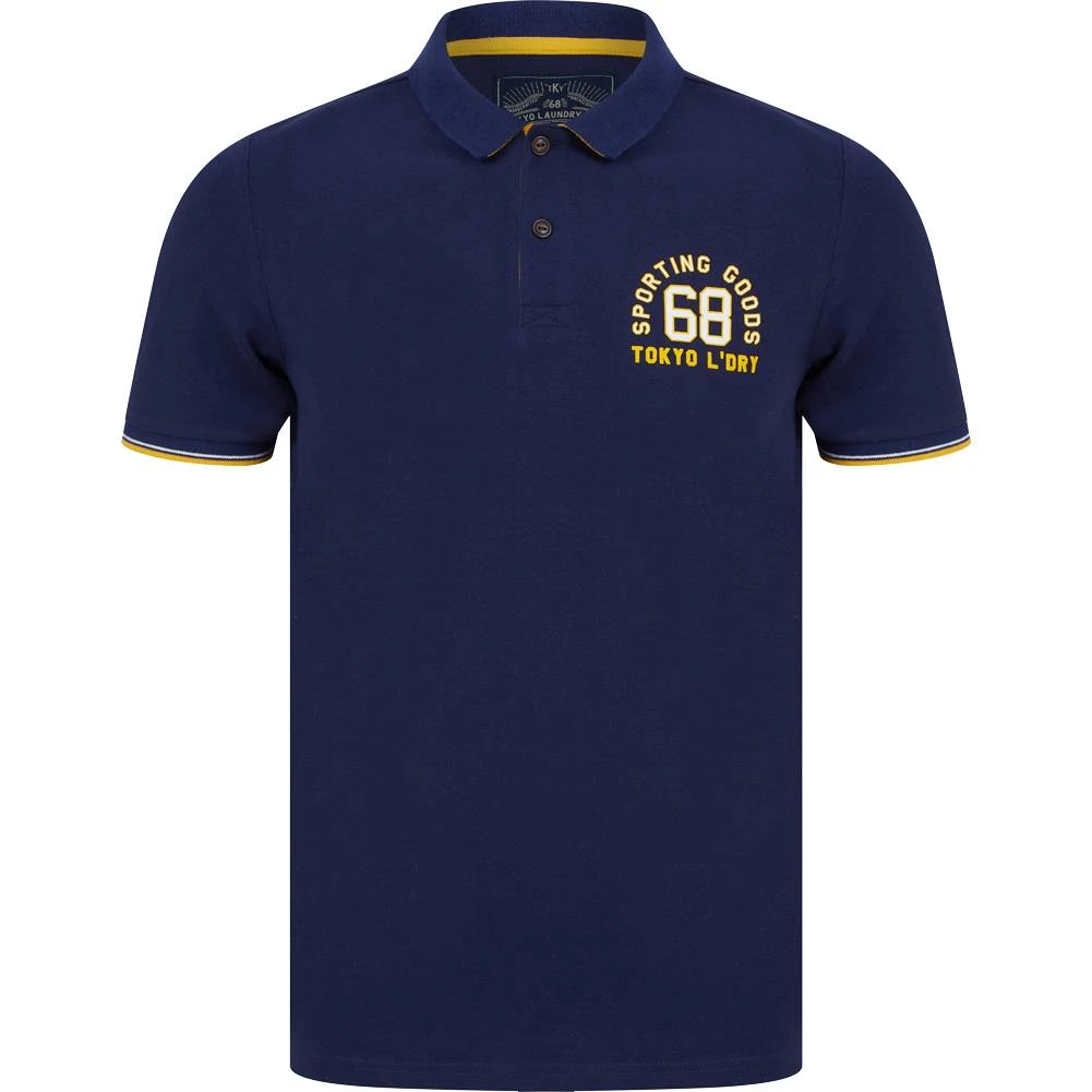 Tokyo Laundry Sporting Goods Herren Polo-Shirt 1X18182 Medieval Blue 3 Tokyo Laundry Sporting Goods Herren Polo-Shirt 1X18182 Medieval Blue