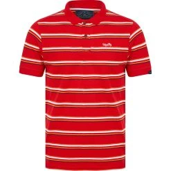 Tokyo Laundry Gazza Herren Polo-Shirt 1X18193 Barados Cherry