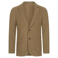 BORIS BECKER "Lead" Herren Premium Woll Blazer Sakko 21WBBMJKT00014-CAMEL