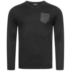 BORIS BECKER "Beck" Herren Wollpullover 21WBBMJMP00018-BLACK