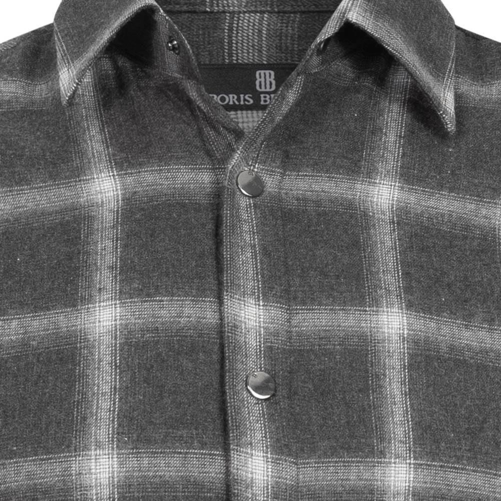 BORIS BECKER "Vitali" Herren Premium Jacke 21WBBMSHT00002-GREY CHECK 6 BORIS BECKER "Vitali" Herren Premium Jacke 21WBBMSHT00002-GREY CHECK – Bild 4