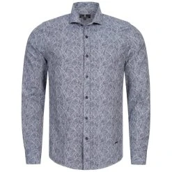 BORIS BECKER Kenneth Herren Langarm Hemd 21WBBMSHT00003-NAVY