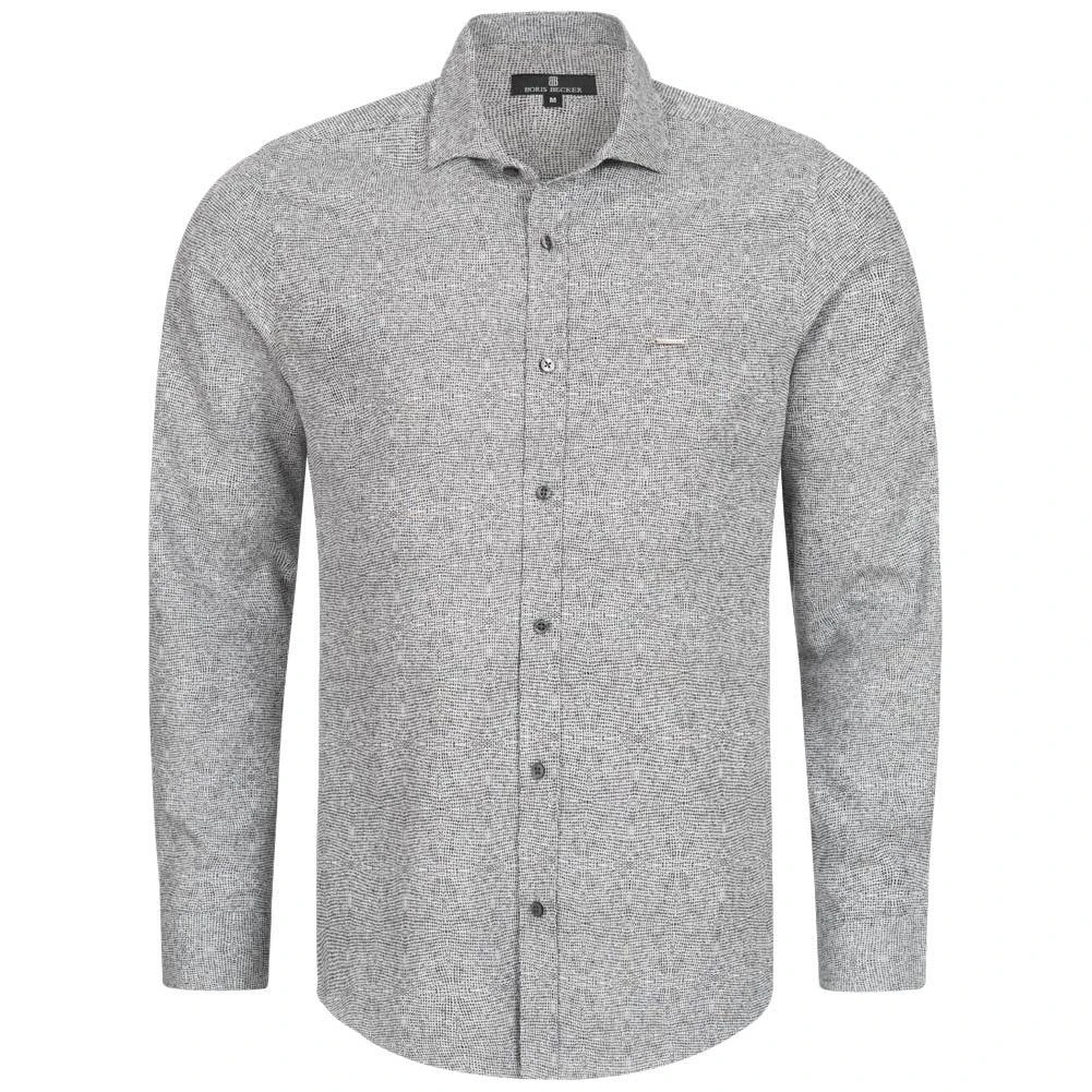 BORIS BECKER "Aldo" Herren Langarm Hemd 21WBBMSHT00004-GREY 3 BORIS BECKER "Aldo" Herren Langarm Hemd 21WBBMSHT00004-GREY