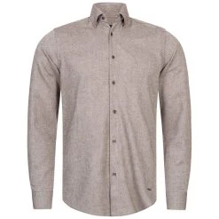 BORIS BECKER "Aymara" Herren Langarm Hemd 21WBBMSHT00013-BROWN