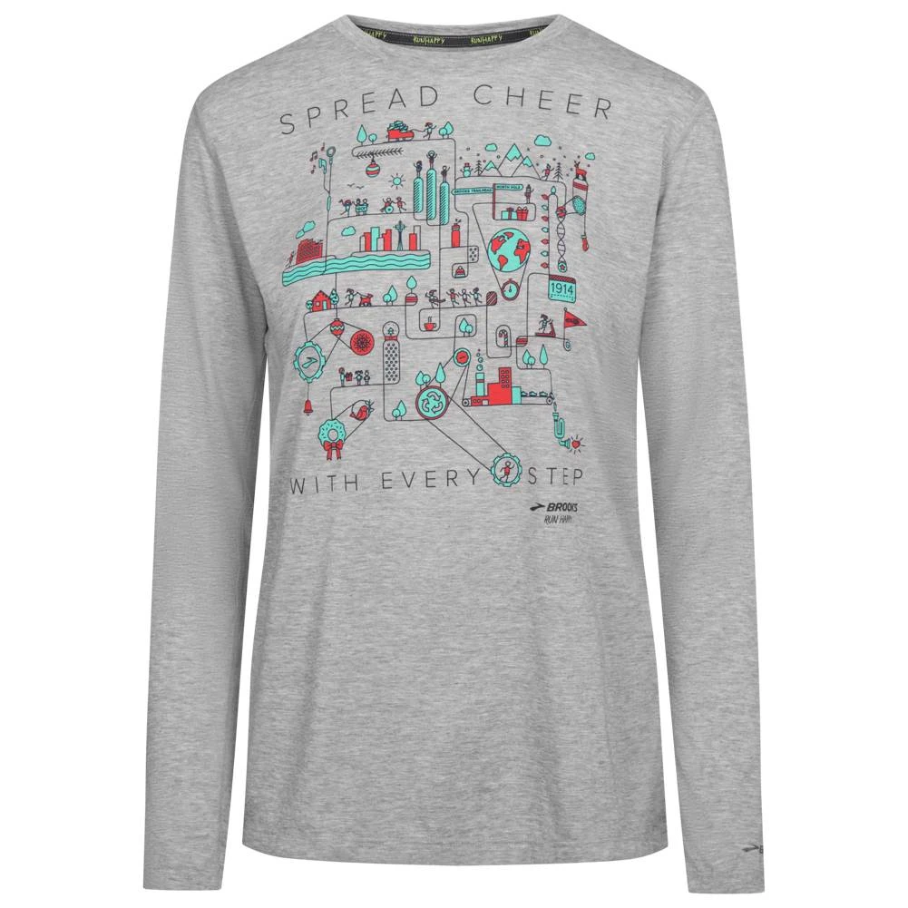 BROOKS Holiday Distance Damen Langarm Laufshirt 221306-009 3 BROOKS Holiday Distance Damen Langarm Laufshirt 221306-009