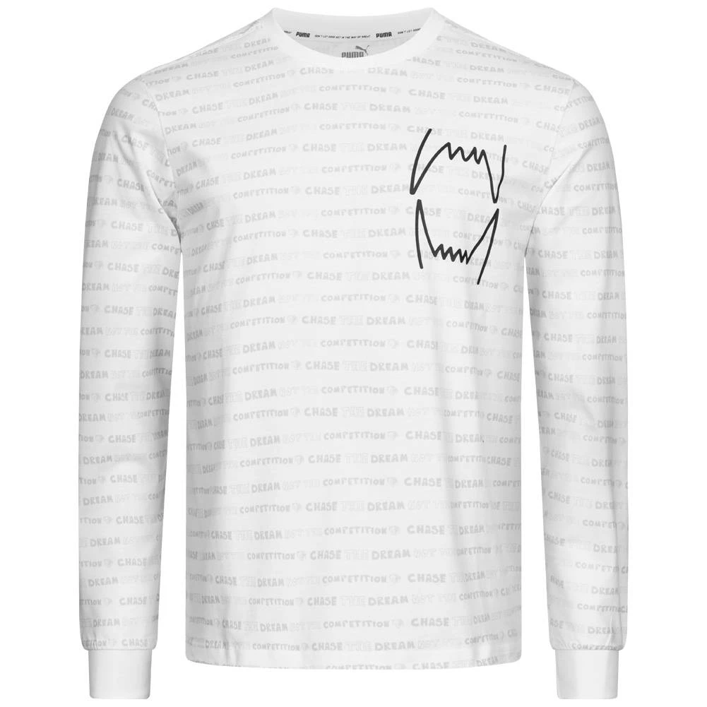 PUMA Hoops All Over Print Herren Langarmshirt 530590-02 3 PUMA Hoops All Over Print Herren Langarmshirt 530590-02