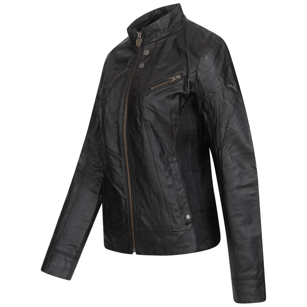 PUMA X Scuderia Ferrari Damen Leder Jacke 560969-01 4 PUMA X Scuderia Ferrari Damen Leder Jacke 560969-01 – Bild 2