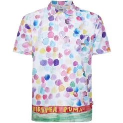 PUMA X KidSuper Studios All Over Print Herren Kurzarm Hemd 598953-02