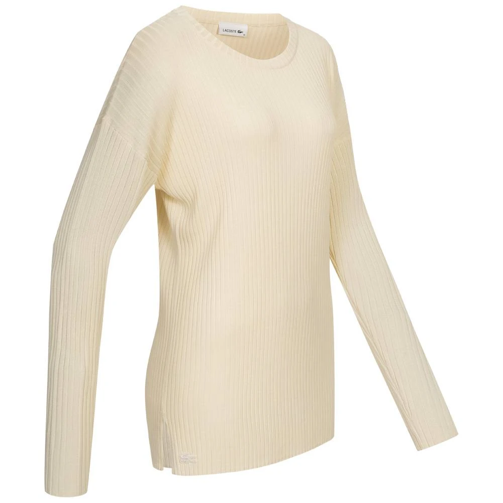 LACOSTE Flat Rib Crewneck Damen Pullover AF3145-CBQ 4 LACOSTE Flat Rib Crewneck Damen Pullover AF3145-CBQ – Bild 2