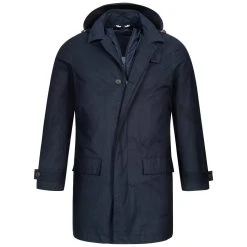 LACOSTE Herren 2-in-1 Kapuzenparka Mit Weste BH9704-MXQ