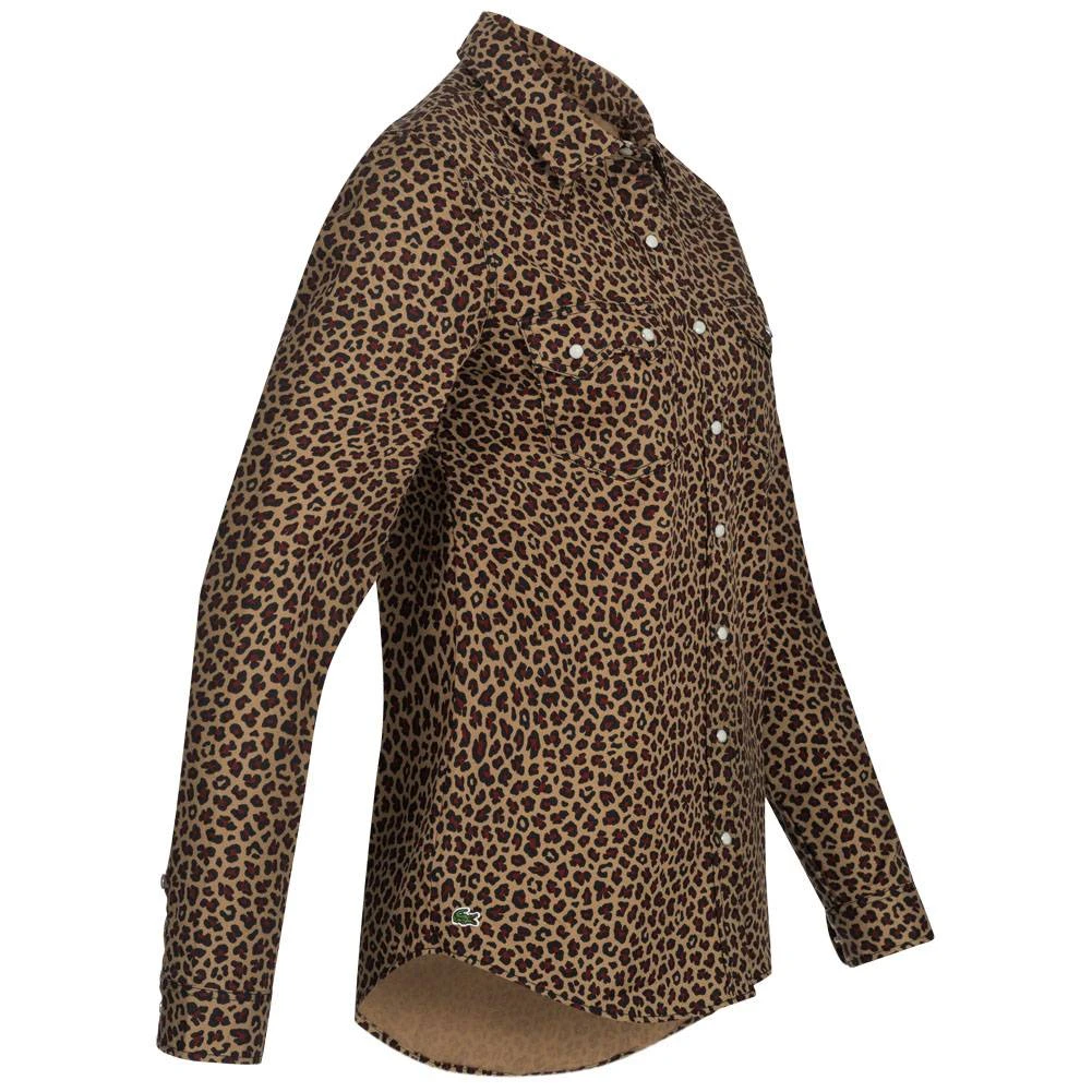 LACOSTE Live Printed Damen Langarm Hemd CF9010-DAA 4 LACOSTE Live Printed Damen Langarm Hemd CF9010-DAA – Bild 2