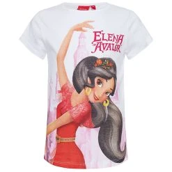 Sun City Elena Von Avalor Disney Mädchen T-Shirt ER1391-white