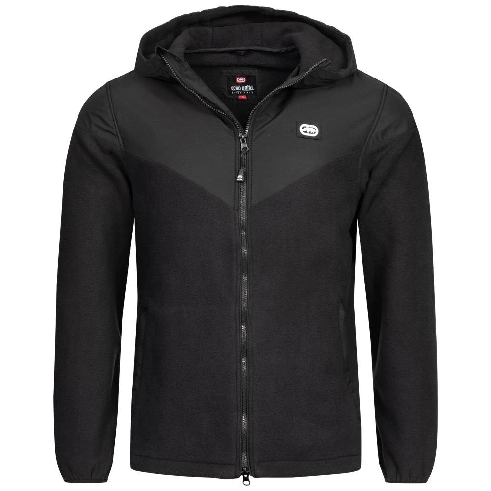 Ecko Unltd. Stroll Herren Fleecejacke Mit Kapuze ESK04793 Black 3 Ecko Unltd. Stroll Herren Fleecejacke Mit Kapuze ESK04793 Black