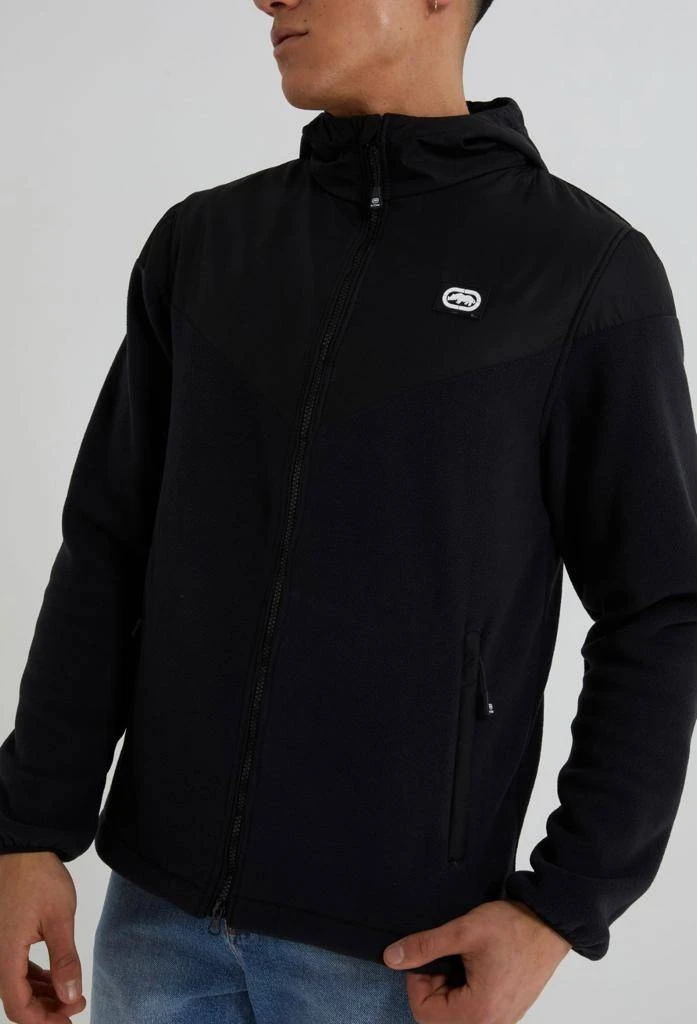Ecko Unltd. Stroll Herren Fleecejacke Mit Kapuze ESK04793 Black 4 Ecko Unltd. Stroll Herren Fleecejacke Mit Kapuze ESK04793 Black – Bild 2