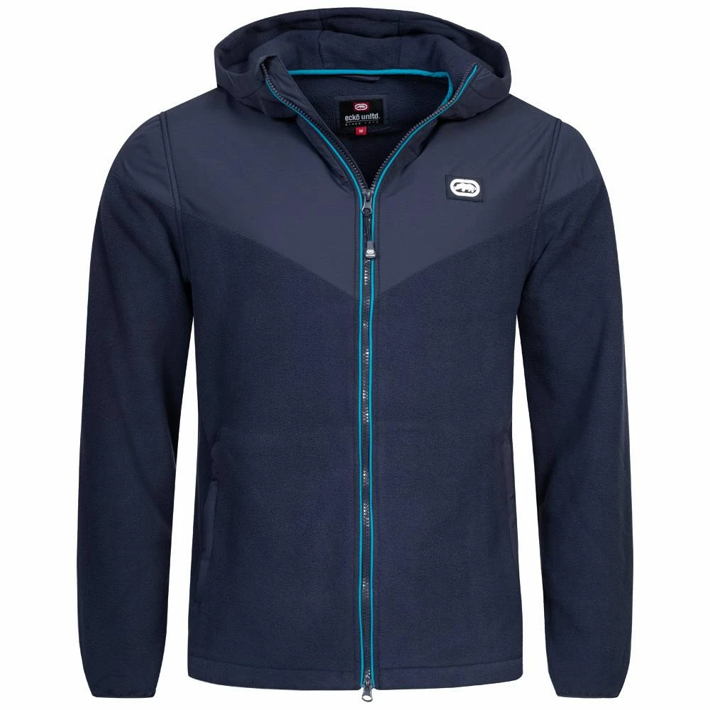 Ecko Unltd. Stroll Herren Fleecejacke Mit Kapuze ESK04793 Navy 3 Ecko Unltd. Stroll Herren Fleecejacke Mit Kapuze ESK04793 Navy