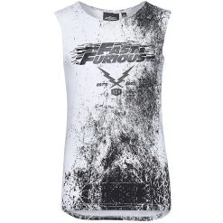 Sun City The Fast And The Furious Jungen Tank Top FFER1033-white