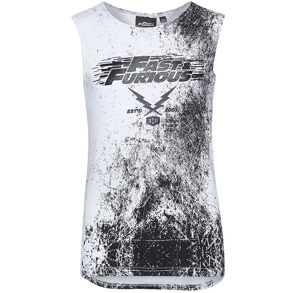 Sun City The Fast And The Furious Jungen Tank Top FFER1033-white 3 Sun City The Fast And The Furious Jungen Tank Top FFER1033-white