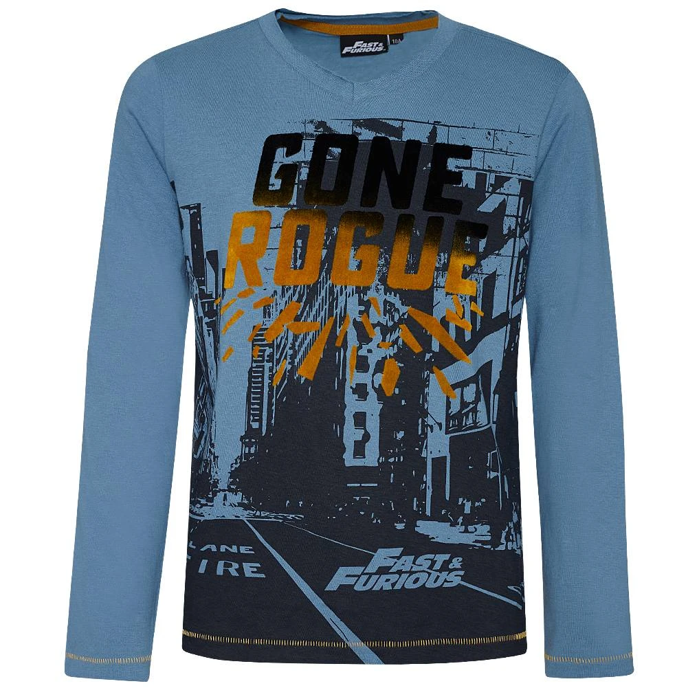 Sun City The Fast And The Furious Jungen Langarmshirt FFRH1030-blue 3 Sun City The Fast And The Furious Jungen Langarmshirt FFRH1030-blue