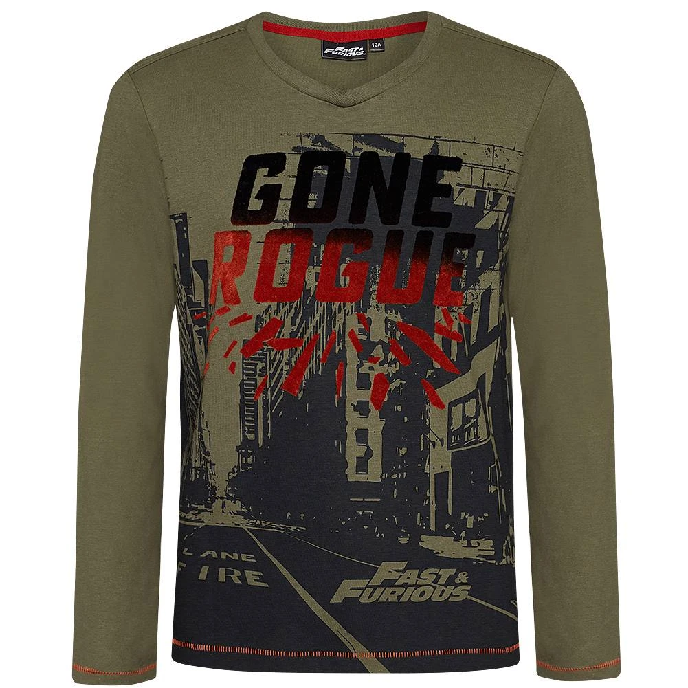 Sun City The Fast And The Furious Jungen Langarmshirt FFRH1030-green 3 Sun City The Fast And The Furious Jungen Langarmshirt FFRH1030-green