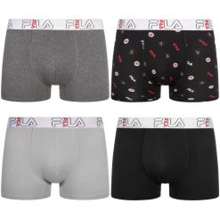 FILA Herren Boxershorts 4er-Pack FM412BXPB7-001