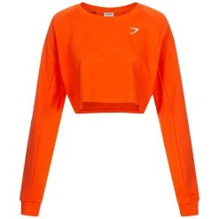 Gymshark Training Damen Crop Sweatshirt GLPO4713-SOG