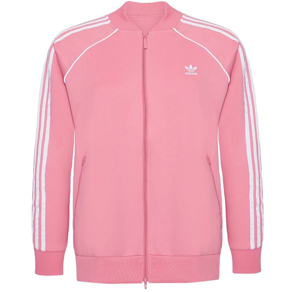 Adidas Originals Primeblue SST Plus Size Damen Trainingsjacke H25345 3 Adidas Originals Primeblue SST Plus Size Damen Trainingsjacke H25345