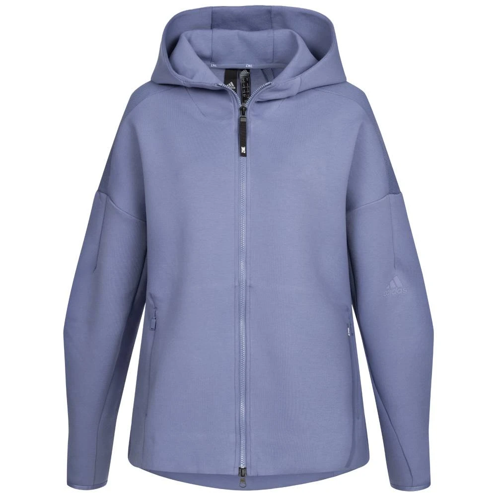 Adidas Z.N.E. Plus Size Damen Kapuzen Jacke H40978 3 Adidas Z.N.E. Plus Size Damen Kapuzen Jacke H40978