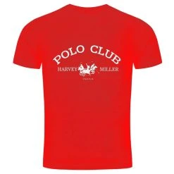 Harvey Miller Polo Club Fashion Herren T-Shirt HRM4490 Red -JELEX Geschäft HRM4490 Red 2 1280x1280