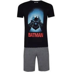 Sun City Batman DC Comics Herren Pyjama-Set HS3556-black