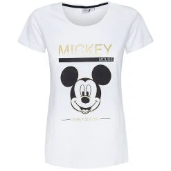 Sun City Micky Maus Disney Damen T-Shirt HS3693-white