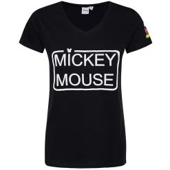 Sun City Micky Maus Disney Damen T-Shirt HS3700-black