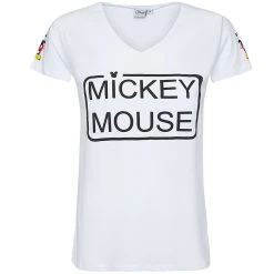 Sun City Micky Maus Disney Damen T-Shirt HS3700-white