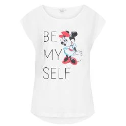 Sun City Minnie Maus Disney Damen T-Shirt HS3716-white