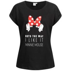 Sun City Minnie Maus Disney Damen T-Shirt HS3722-black